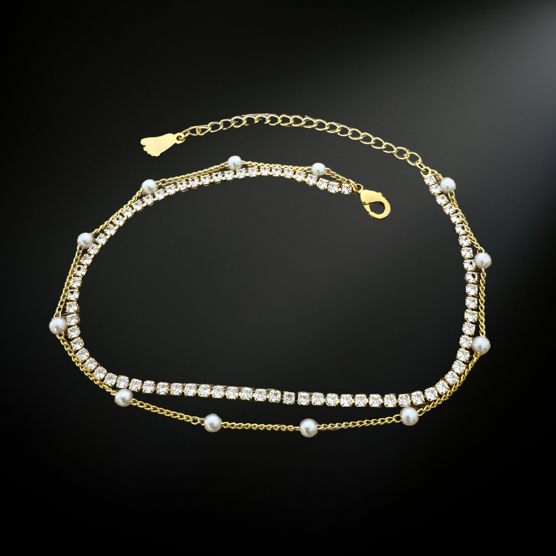 Tennis Pearl Anklet