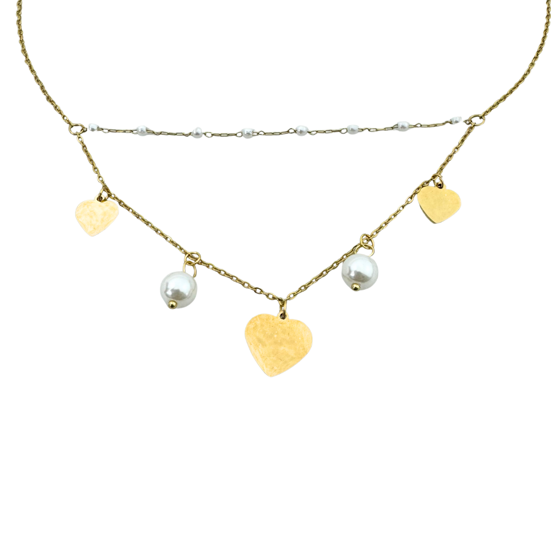 Pearl Heart Necklace