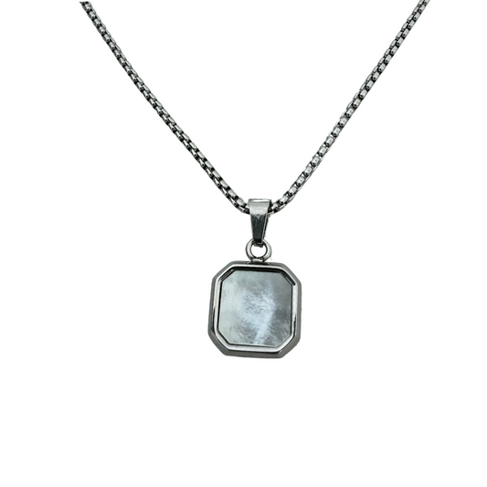 Mother of pearl Geometric Necklace