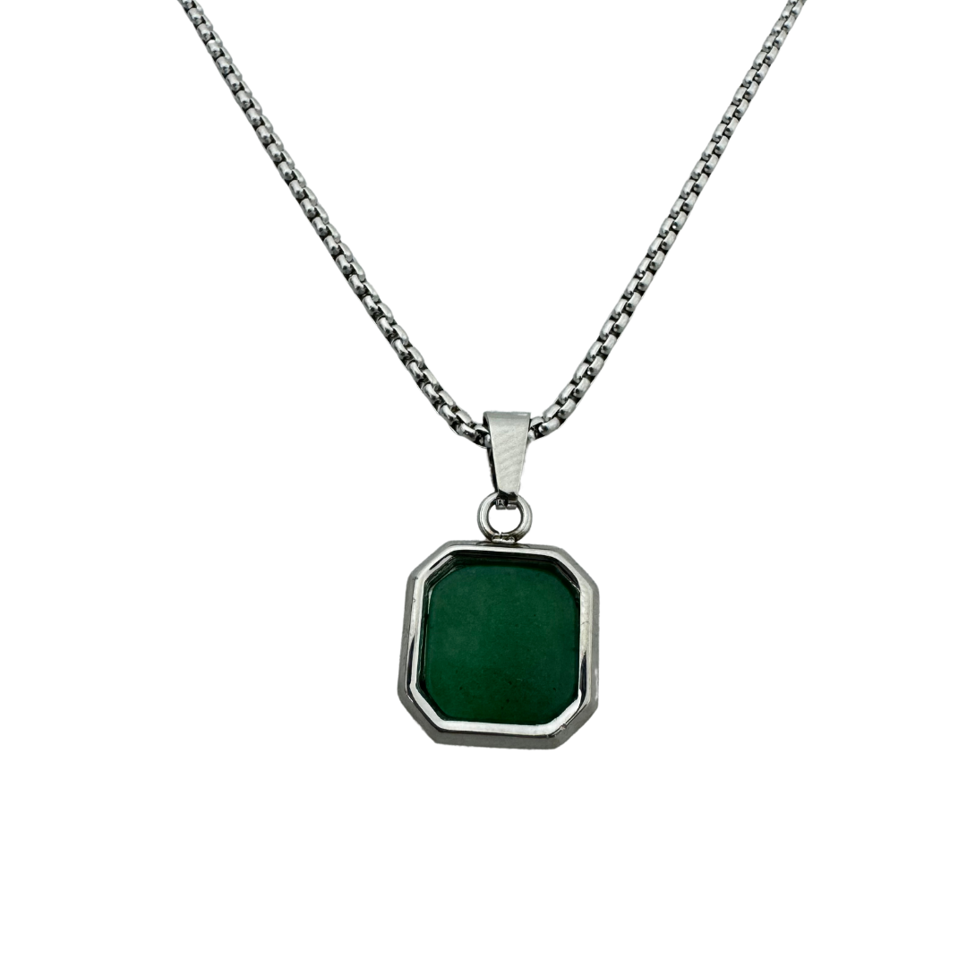 Jade Geometric Necklace