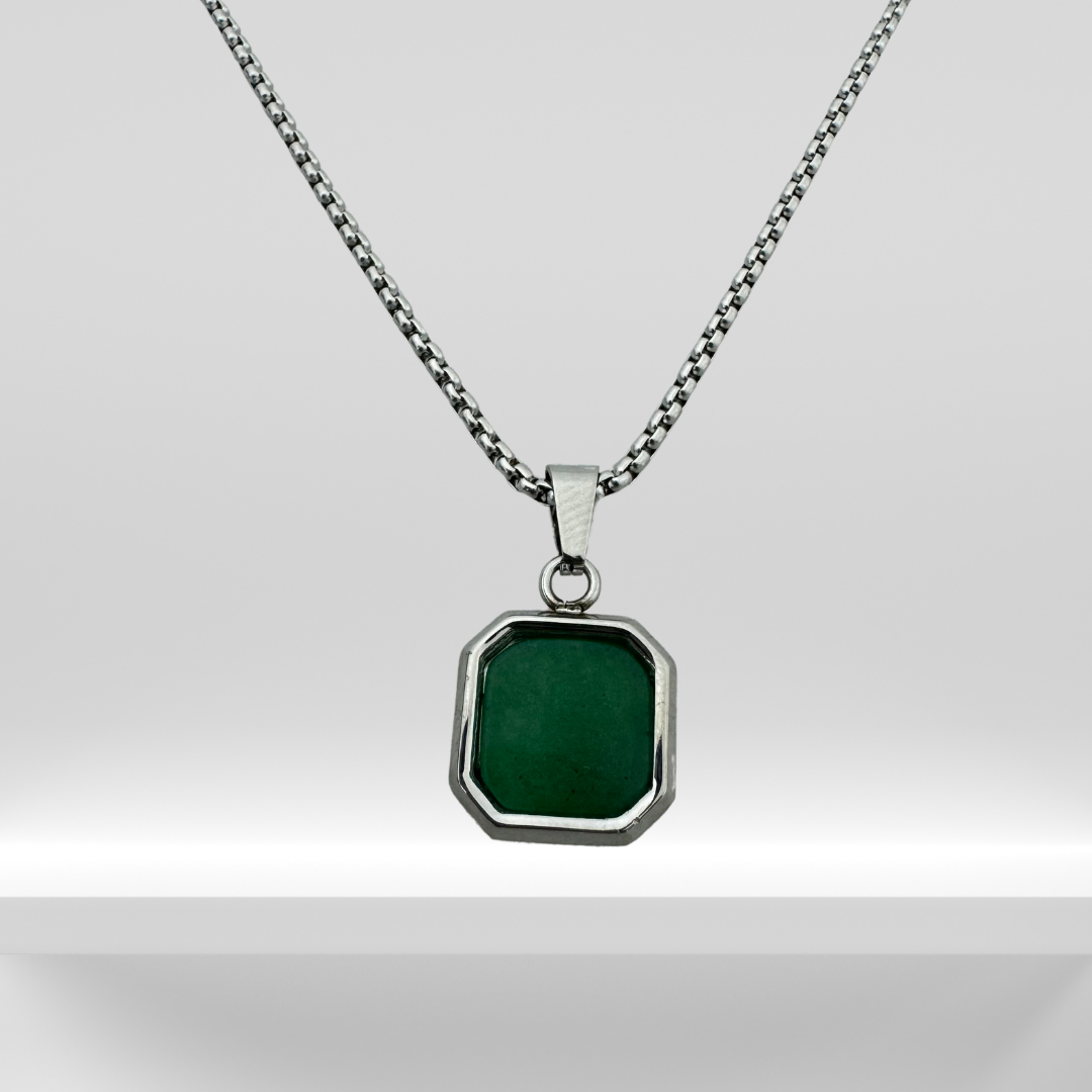 Jade Geometric Necklace