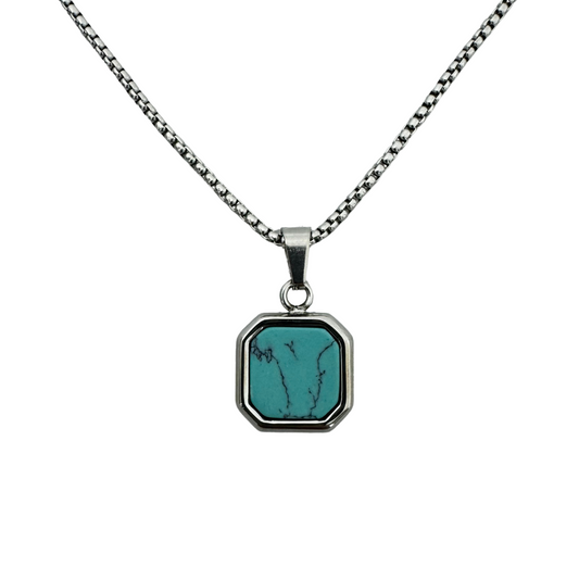 Turquoise Geometric Necklace